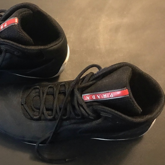 black prada tennis shoes